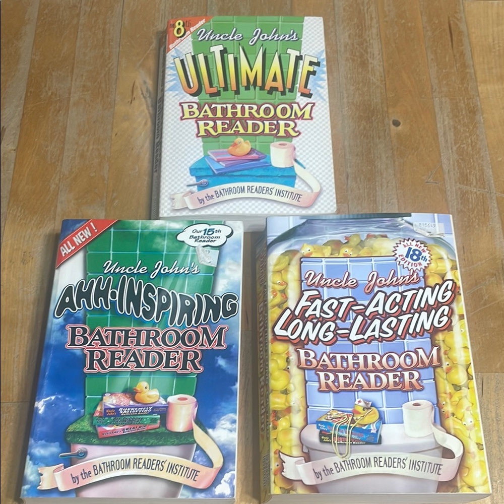 Set of 3 Uncle Johns Bathroom Reader books